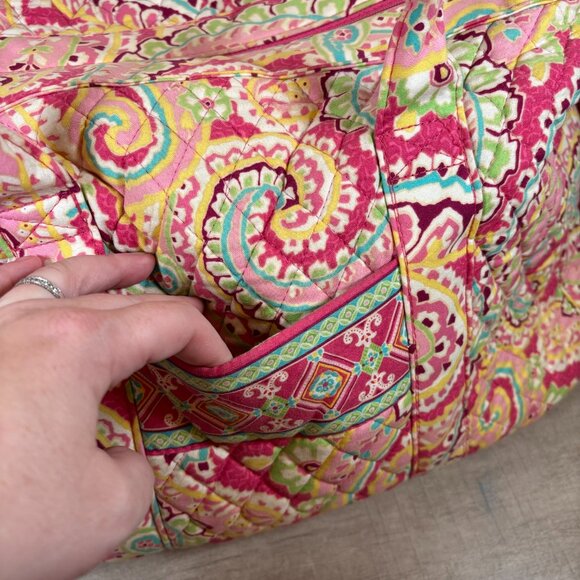 Retired Vera Bradley Petal Pink Large Duffle Bag - Picture 2 of 7